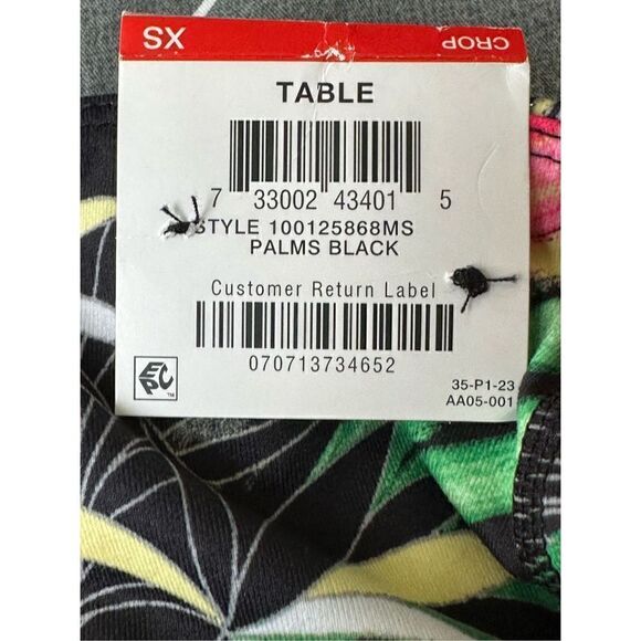 Ideology Women’s Black Moisture Wicking Pocketed Compression Upf50 Crop Printed - Picture 10 of 11